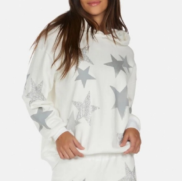LAUREN MOSHI Crystal Multi Stars Hoodie - Picture 4 of 5